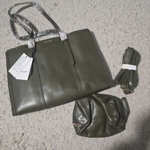 Aevor Olive Green Tote Bag Set